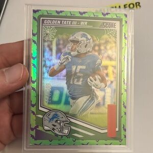 Panini Score Football Card - Blue and Green